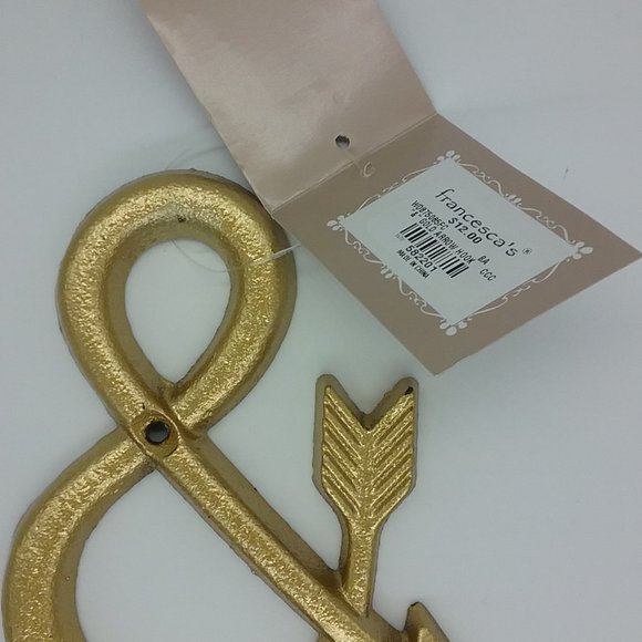 Francesca's "&" Gold Arrow Hook Wall Decor - Picture 5 of 6